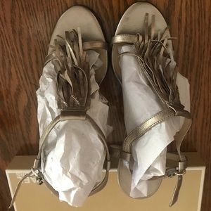Michael Kors Fringe Sandal, Size 10